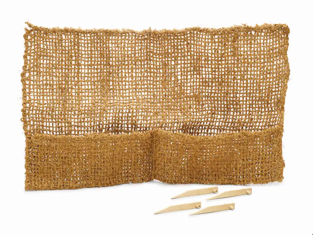 Böschungstasche aus natürlicher Kokosfaser 100 x 80 cm Zertifiziert